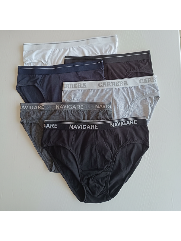 Bonbon Erkek 6'Lı Paket Karışık Renk Slip Bb2629
