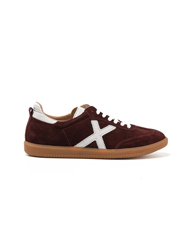 John May Erkek Sneaker ( Günlük) RC-25Y-088-M-VADE Bordo Süet-Beyaz Cilt