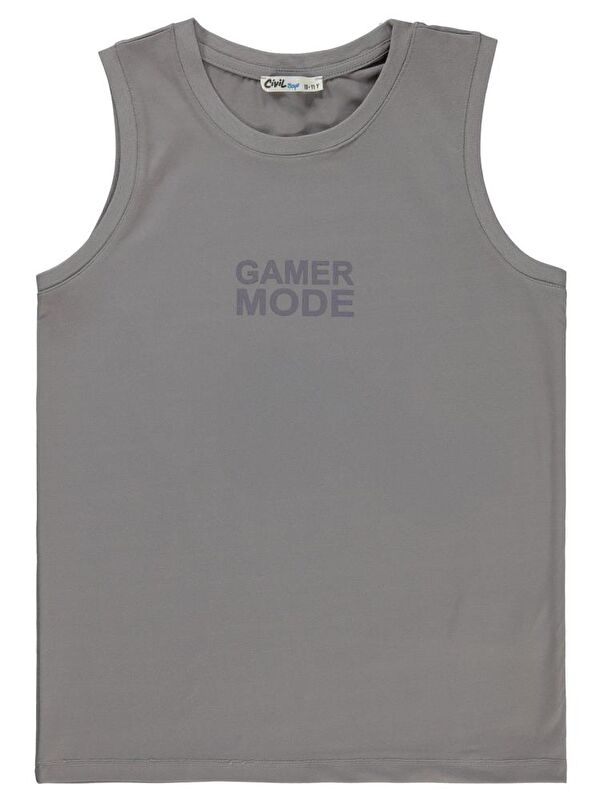 Civil Boys Gamer Mode Reflektör Baskılı Sıfır Kol 10-13 Yaş Tişört