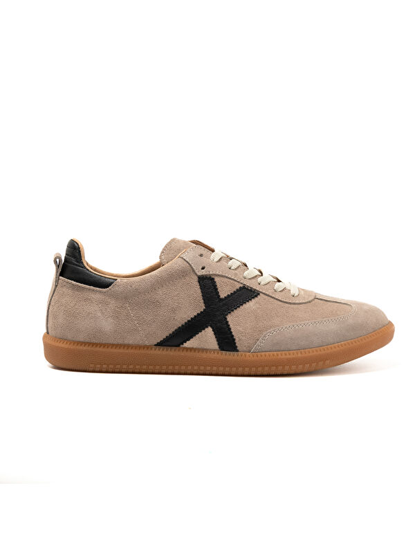 John May Erkek Sneaker ( Günlük) RC-25Y-088-M-VADE Bej Süet-Siyah Cilt