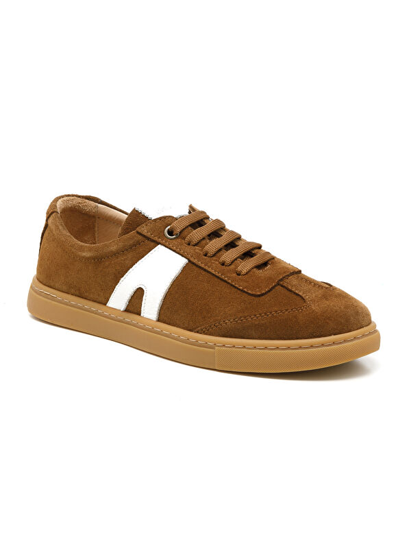 John May Kadın Sneaker ( Günlük) MAR-25Y-192-4003 Taba Süet-Beyaz Cilt