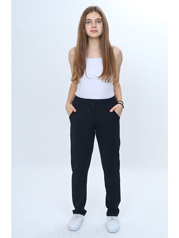 Toontoykids Unisex Çocuk Beli Paçası Lastikli Cepli Basic Eşofman Altı
