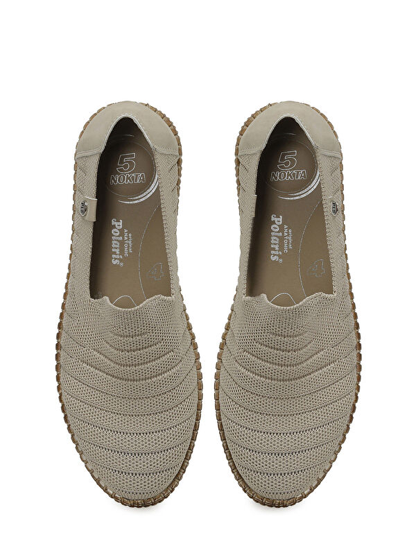 105463.Z5FX Bej Kadın Düz Ayakkabı - Görsel 5