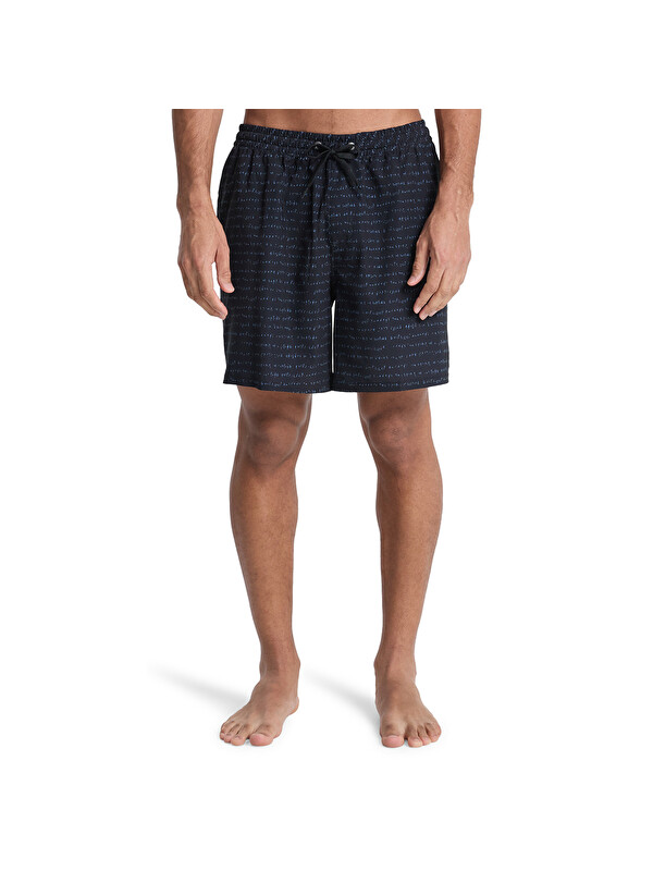 Quiksilver Stretch Printed Erkek Lacivert Mayoşort