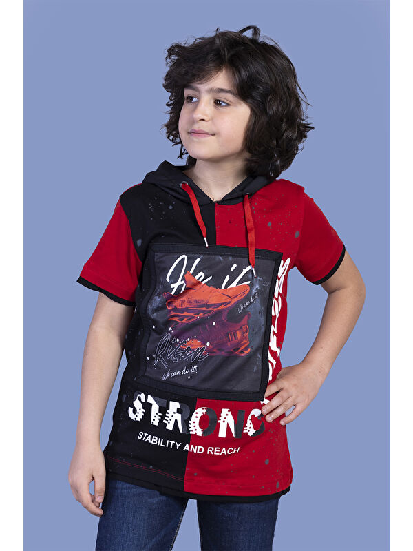 Toontoykids Erkek Çocuk Garni Detaylı Baskılı Tişört