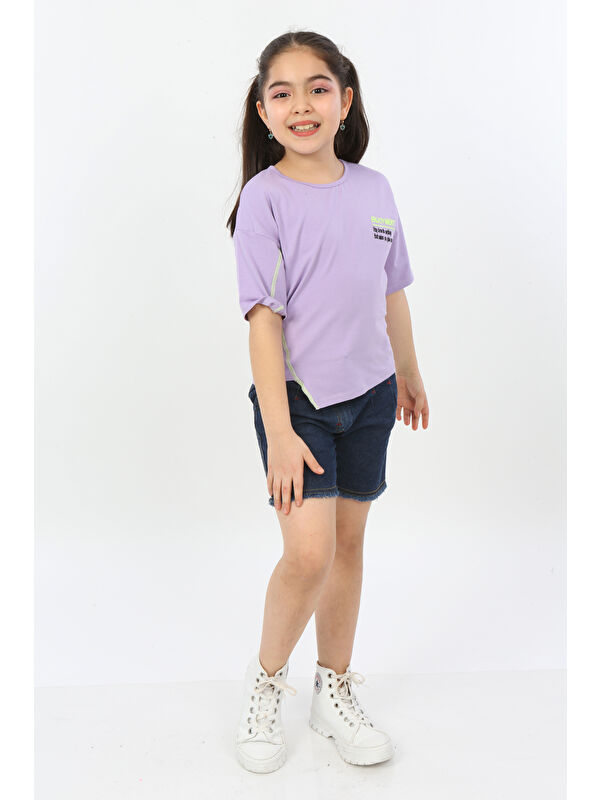 Toontoykids Kız Çocuk Enjoyment Baskılı Tişört