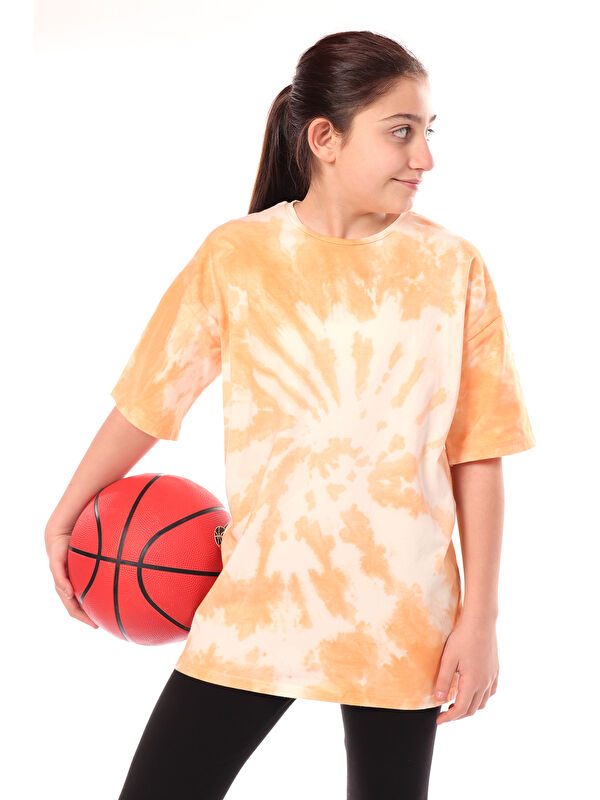 Toontoykids Kız Çocuk Batik Desenli Tişört