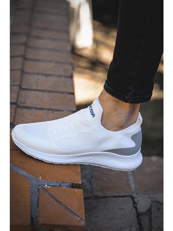 Slip On Nefes Alan Kalın Taban Erkek Sneaker - Görsel 3