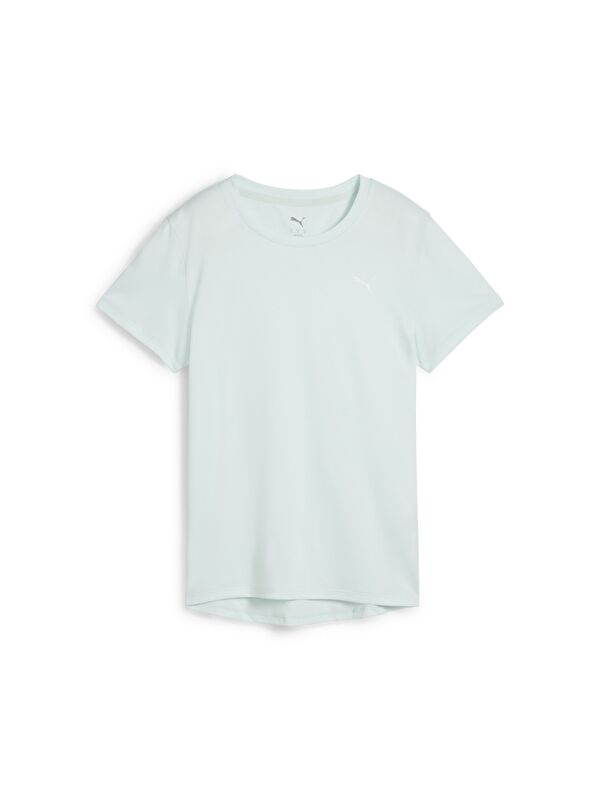 Puma Tad Essentials Crew Kadın Mavi Yuvarlak Yaka Tişört