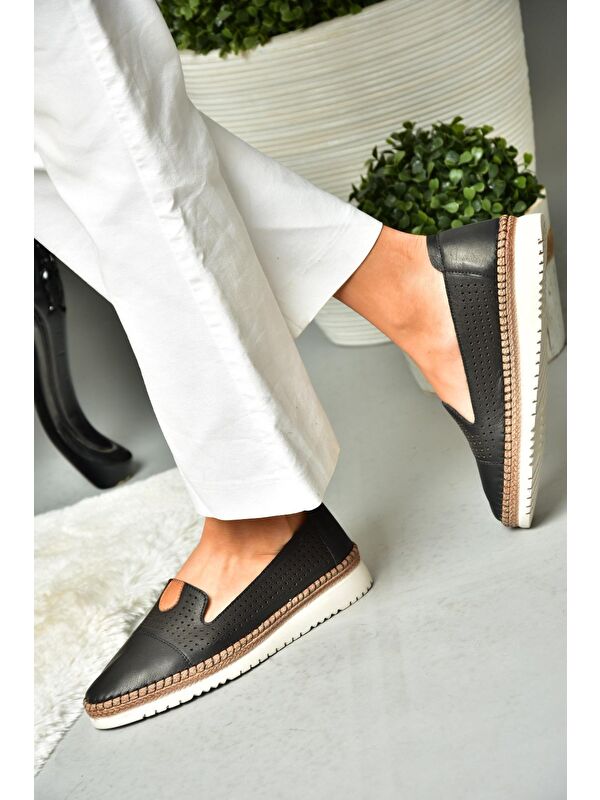 P5555001 Siyah Kadın Ayakkabı - Görsel 8