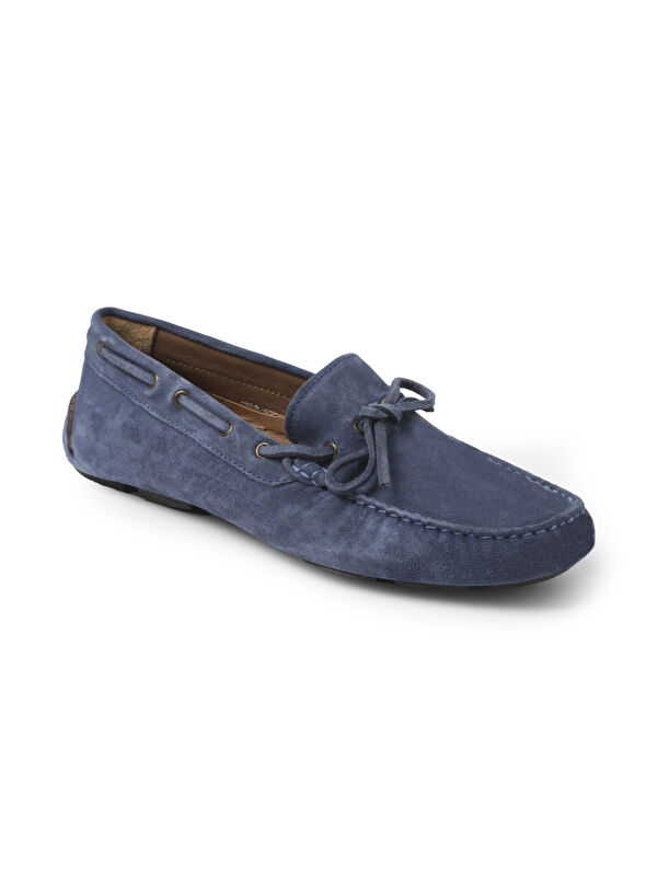 Giuseppe Mengoni Erkek Oxford ( Klasik) MO-7810-7574 Gıuseppe Mengonı Indigo Süet