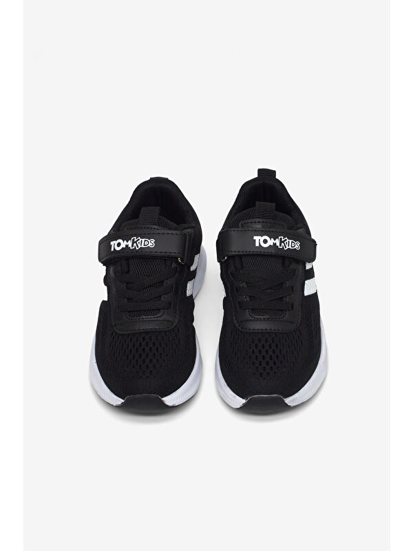 Tonny Black Beyaz Tonny Black Rahat Kalip Çocuk Unisex Nefes Alabilen Cırtlı Bağcıklı Sneaker