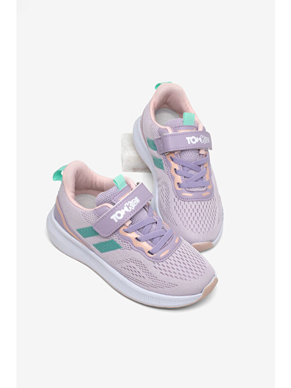 Tonny Black Beyaz Tonny Black Rahat Kalip Çocuk Unisex Nefes Alabilen Cırtlı Bağcıklı Sneaker