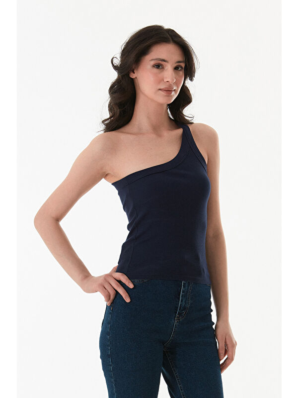 Fullamoda Basic Fitilli Tek Kol Modal Body