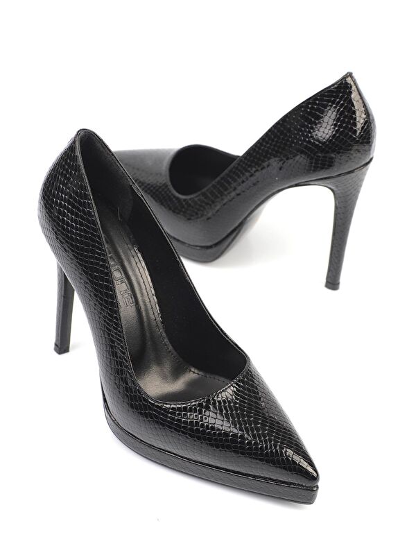 Sivri Burunlu Platform Yüksek Topuklu Kadın Ayakkabı - Görsel 4