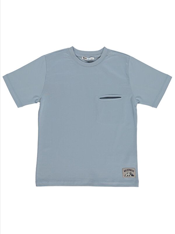 Civil Boys Everest Baskılı 10-13 Yaş Tişört - Mavi