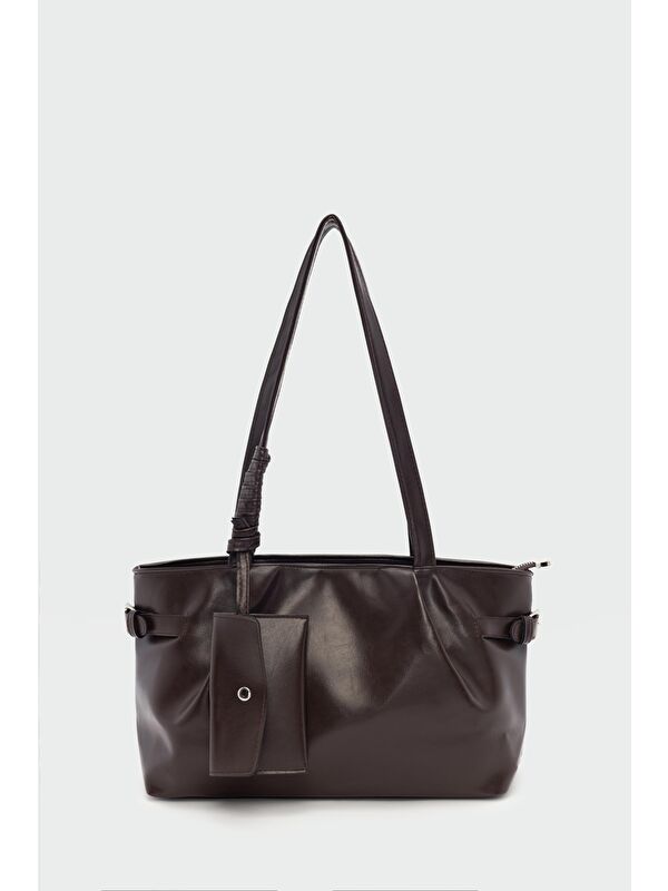 Shulebags Bybo Vintage Omuz Çantası Kahve