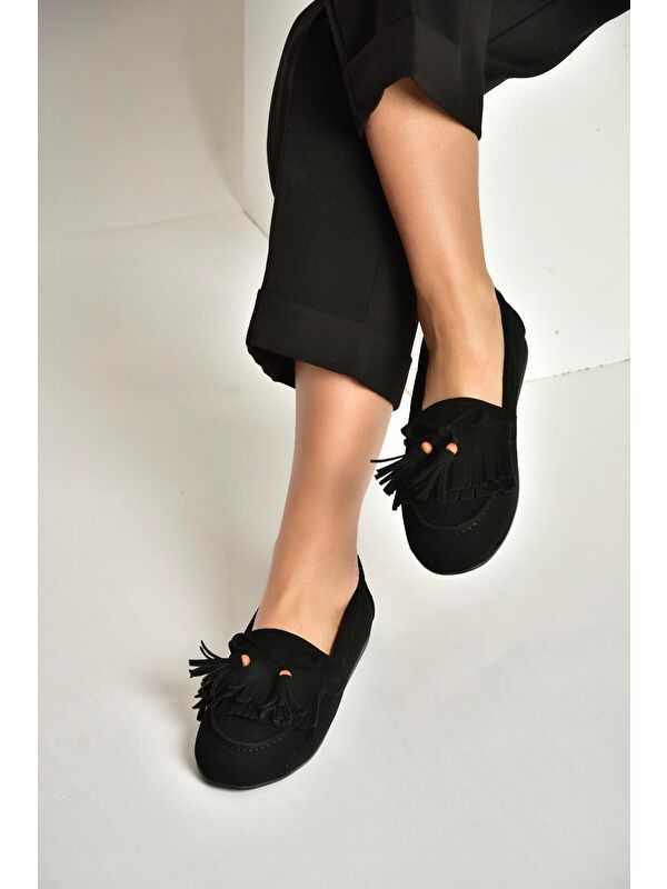 Fox Shoes Siyah Fox Shoes Babet Kadın Y996271002