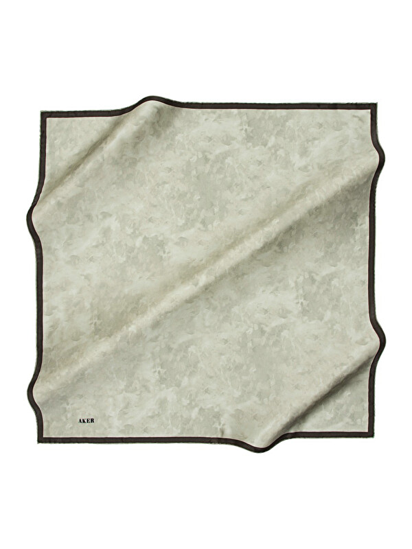AKER Açık Yeşil 90X90 İpek Krep Saten Eşarp