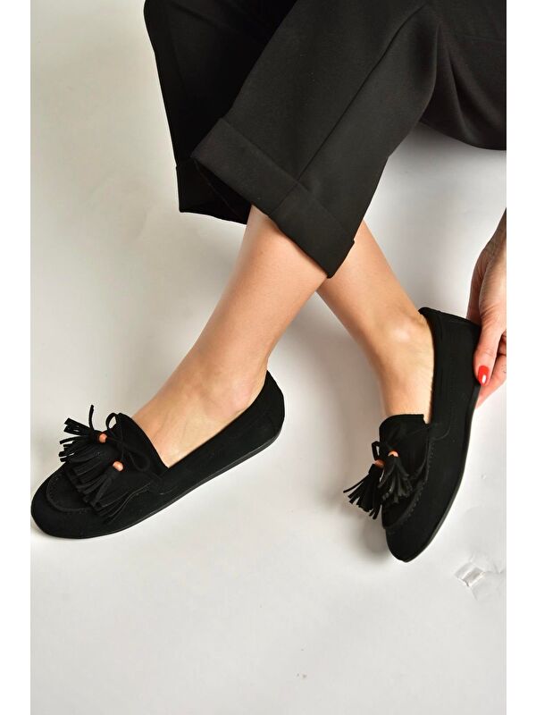 Fox Shoes Siyah Fox Shoes Babet Kadın Y996271002