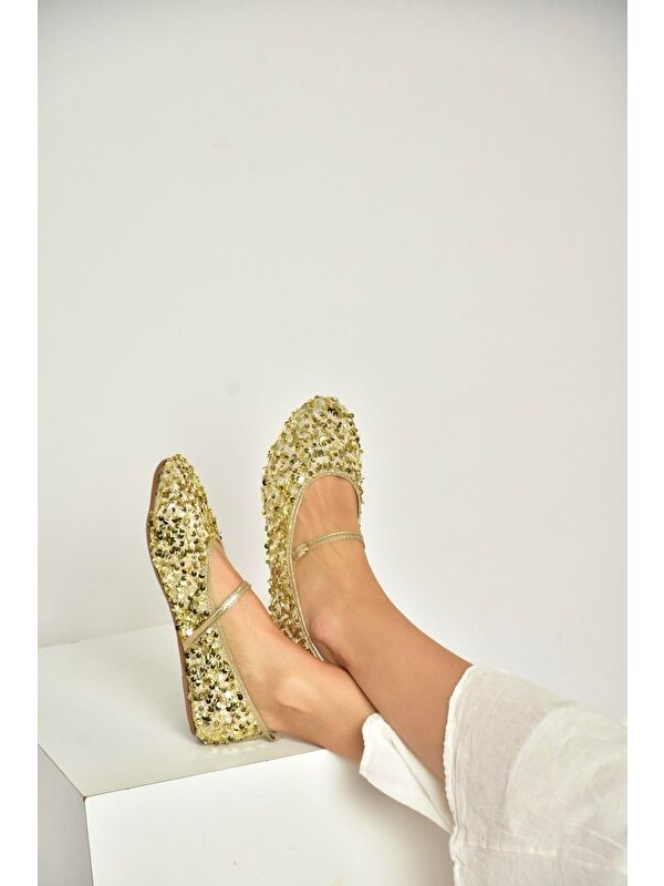 Fox Shoes Sarı Fox Shoes Babet Kadın Y250322040