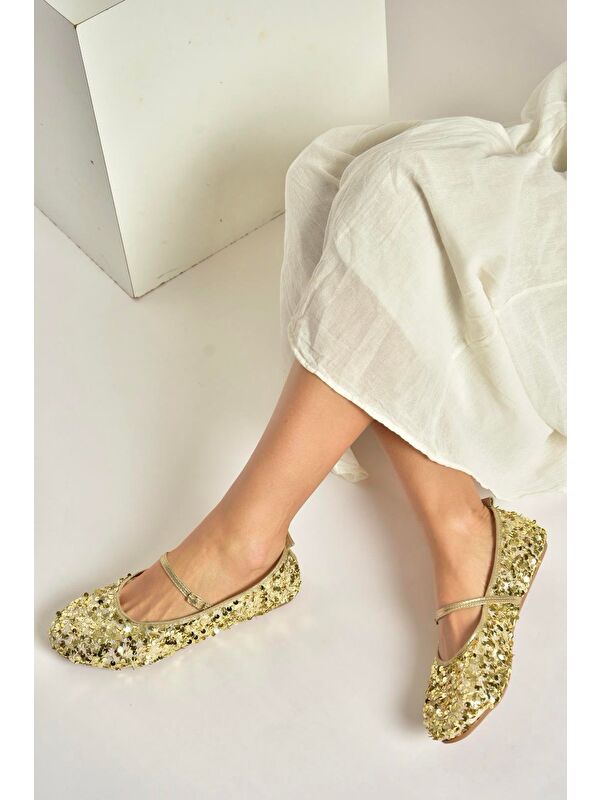 Fox Shoes Sarı Fox Shoes Babet Kadın Y250322040