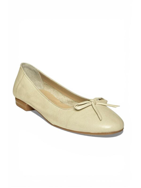 Fox Shoes Bej Kadın Babet Y398224203