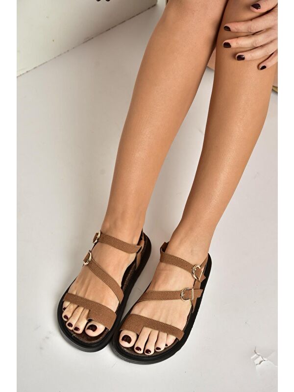 Fox Shoes Kahverengi Fox Shoes Sandalet Kadın Y250504002