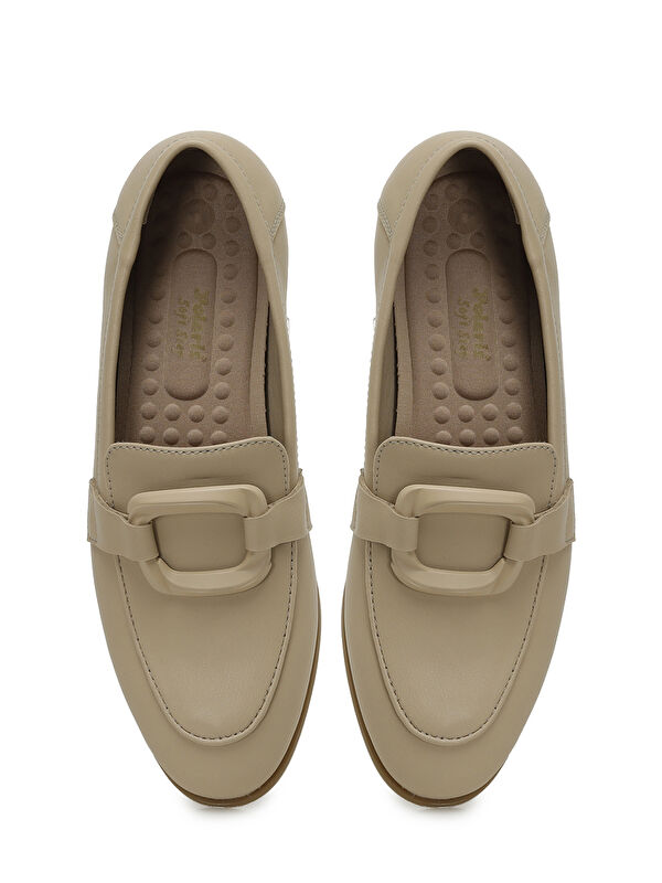 325013.Z 5FX Krem Kadın Loafer - Görsel 5