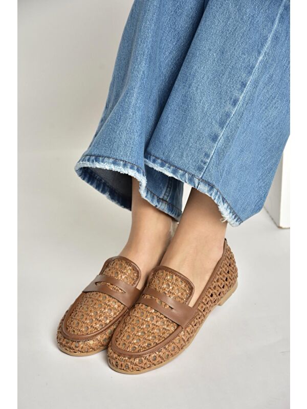 Fox Shoes Kahverengi Fox Shoes Taba Kadın Babet Y267283309