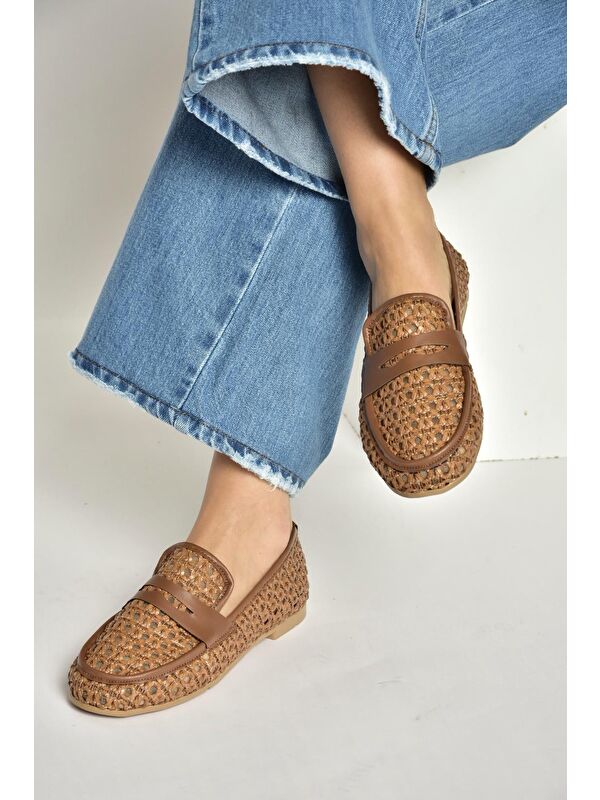 Fox Shoes Kahverengi Fox Shoes Taba Kadın Babet Y267283309