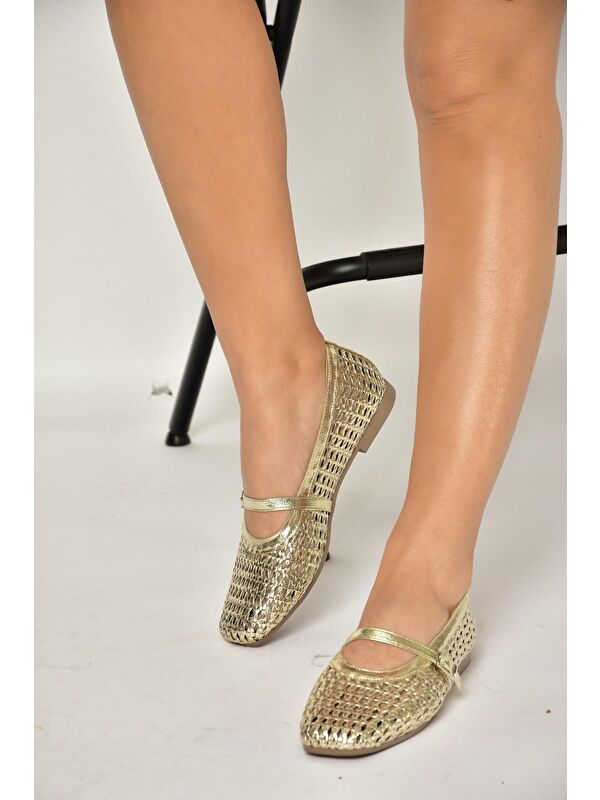 Fox Shoes Siyah Fox Shoes Babet Kadın Y726431709