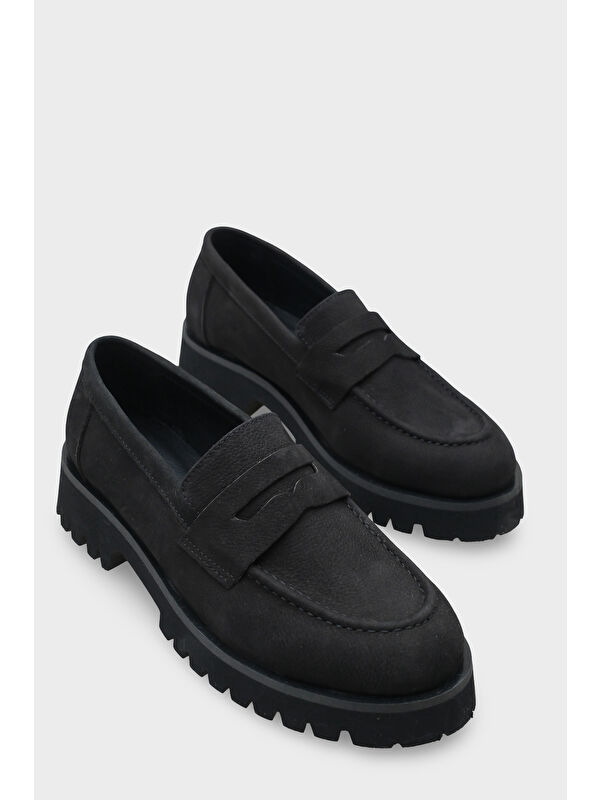 Capone Outfitters Tisha Mantar Tabanlı Deri Kadın Loafer