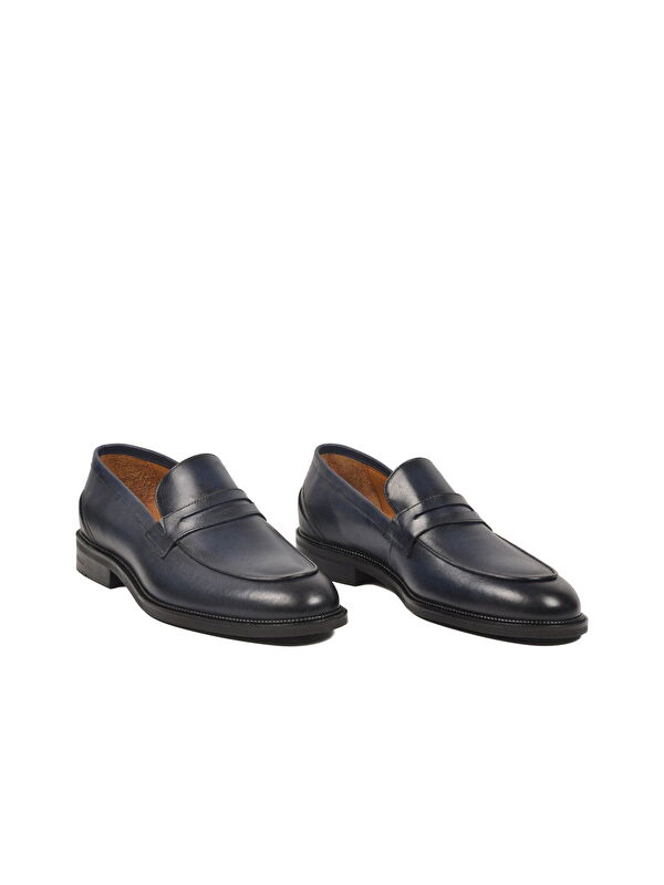 Ayakmod Lacivert Ayakmod Hakiki Deri Erkek Klasik Ayakkabı 3085 M