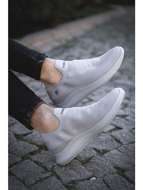 Ossa Slip On Nefes Alan Kalın Taban Erkek Sneaker - Görsel 3