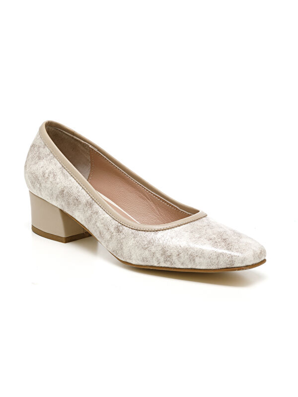 John May Bej John May Stiletto Mar Kadın Topuklu/ MAR-25Y-133-780 Yılan