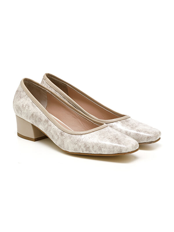 John May Bej John May Stiletto Mar Kadın Topuklu/ MAR-25Y-133-780 Yılan