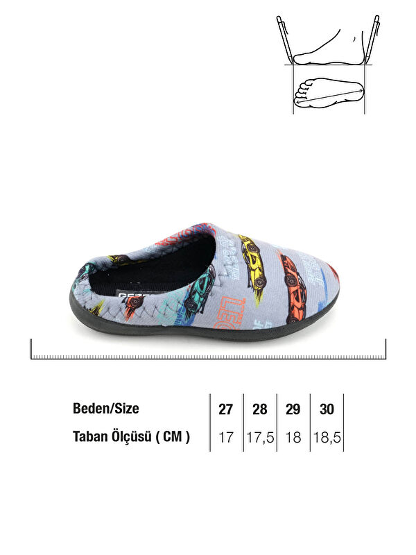Erkek Çocuk Kışlık Legend Rahat Taban Ev Gondol Terlik - Görsel 6