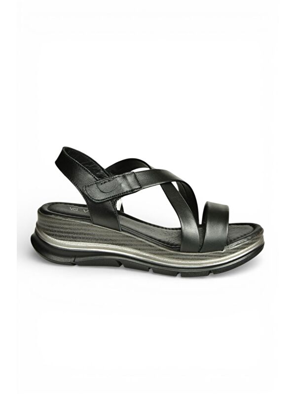 Fox Shoes Siyah Kadın Sandalet Y555420203