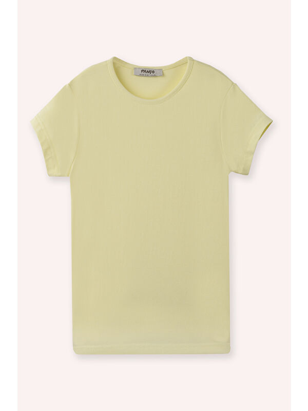 Panço Kız Çocuk T-Shirt Sarı