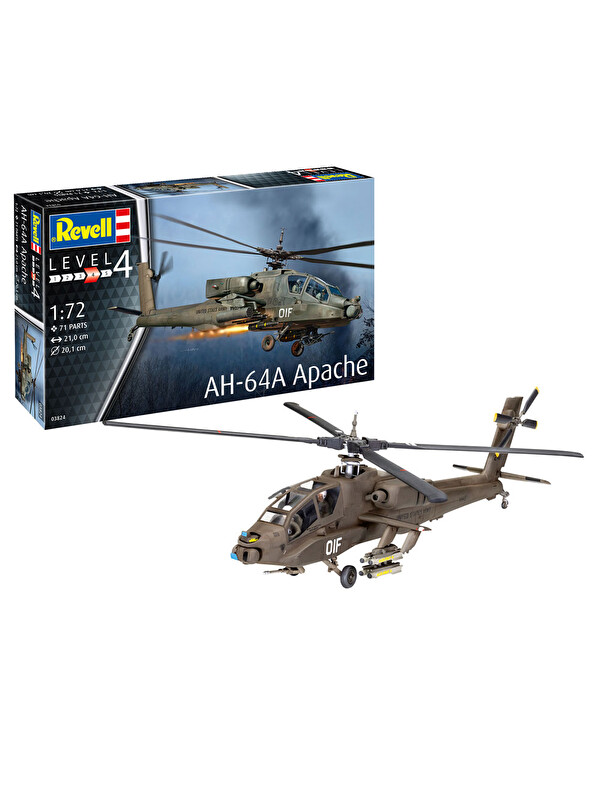 Revell Model Kit Uçak AH-64A Apache 03824