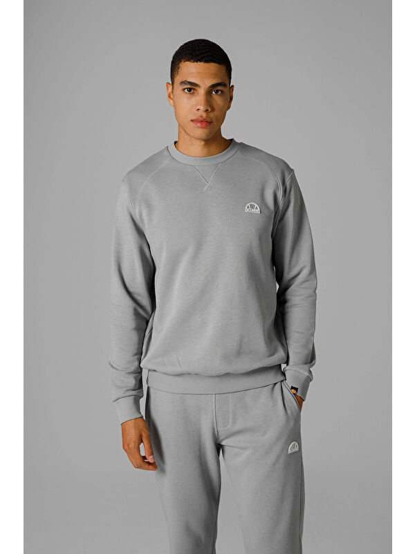 Ellesse Logolu Pamuklu Regular Fit Bisiklet Yaka Sweat EM2821-GI