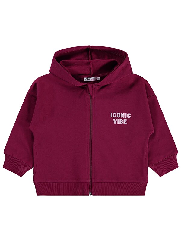 Civil Girls Basic 2-5 Yaş Hırka - Bordo