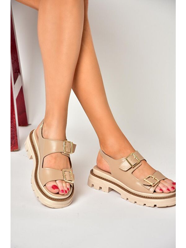 S4373022 Ten Kadın Sandalet - Görsel 3