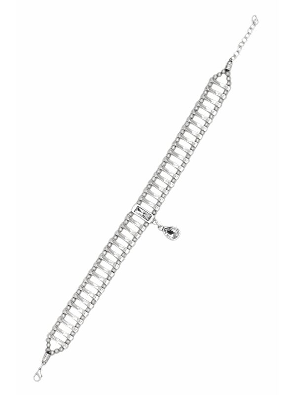 Labalaba Kadın Antik Gümüş Kaplama Tasarım Choker