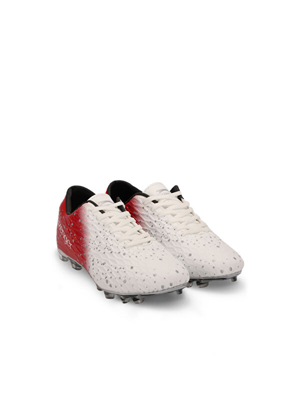 HANIA KRP Erkek Çocuk Futbol Ayakkabı Beyaz / Kırmızı - Görsel 3