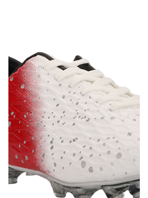 HANIA KRP Erkek Çocuk Futbol Ayakkabı Beyaz / Kırmızı - Görsel 5