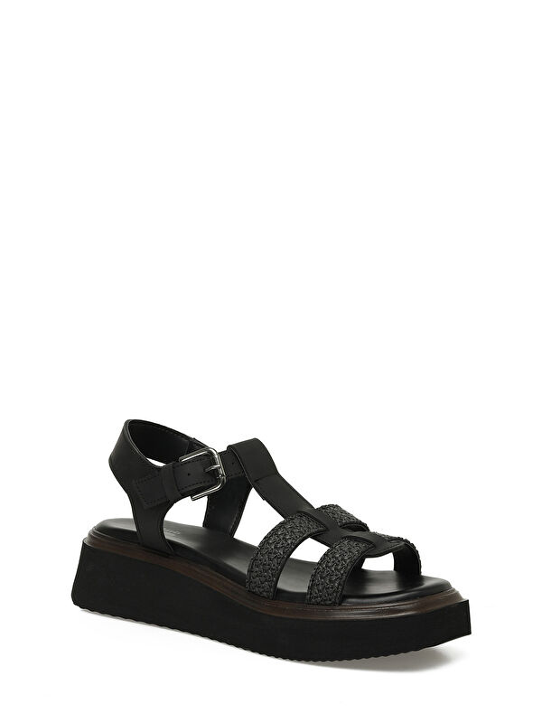 325064.Z 5FX Gri Kadın Dolgu Topuk Sandalet - Görsel 3