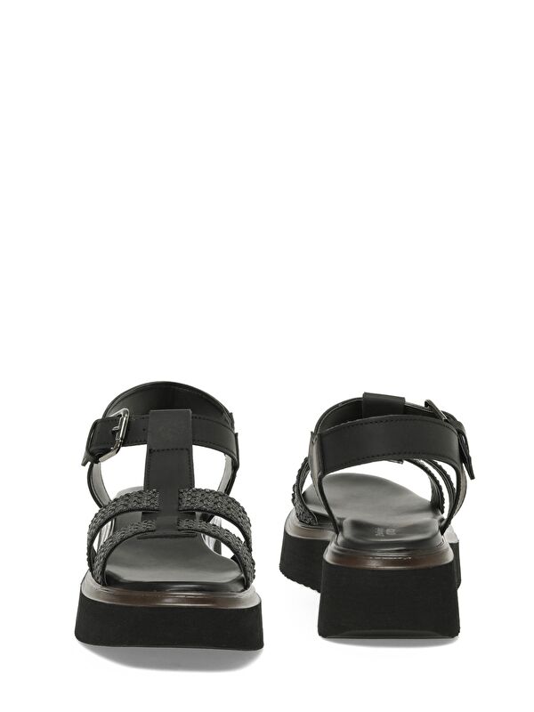 325064.Z 5FX Gri Kadın Dolgu Topuk Sandalet - Görsel 6