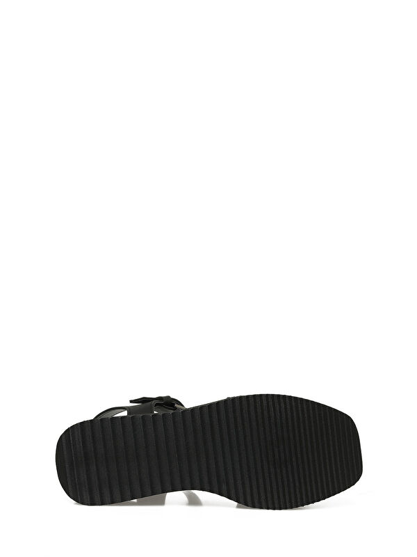 325064.Z 5FX Gri Kadın Dolgu Topuk Sandalet - Görsel 7